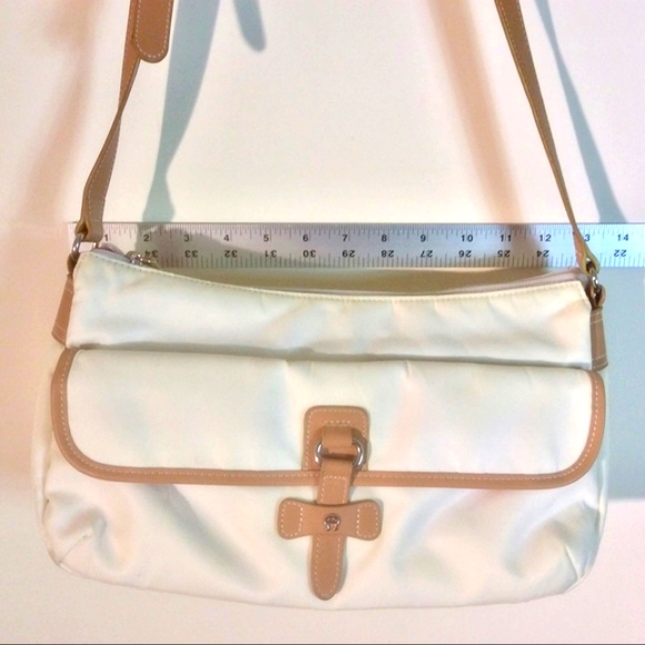 Etienne Aigner Handbags - Vintage Eitenne Aigner White Baugeutte Bag Adjustable Strap Pink Pockets Purse